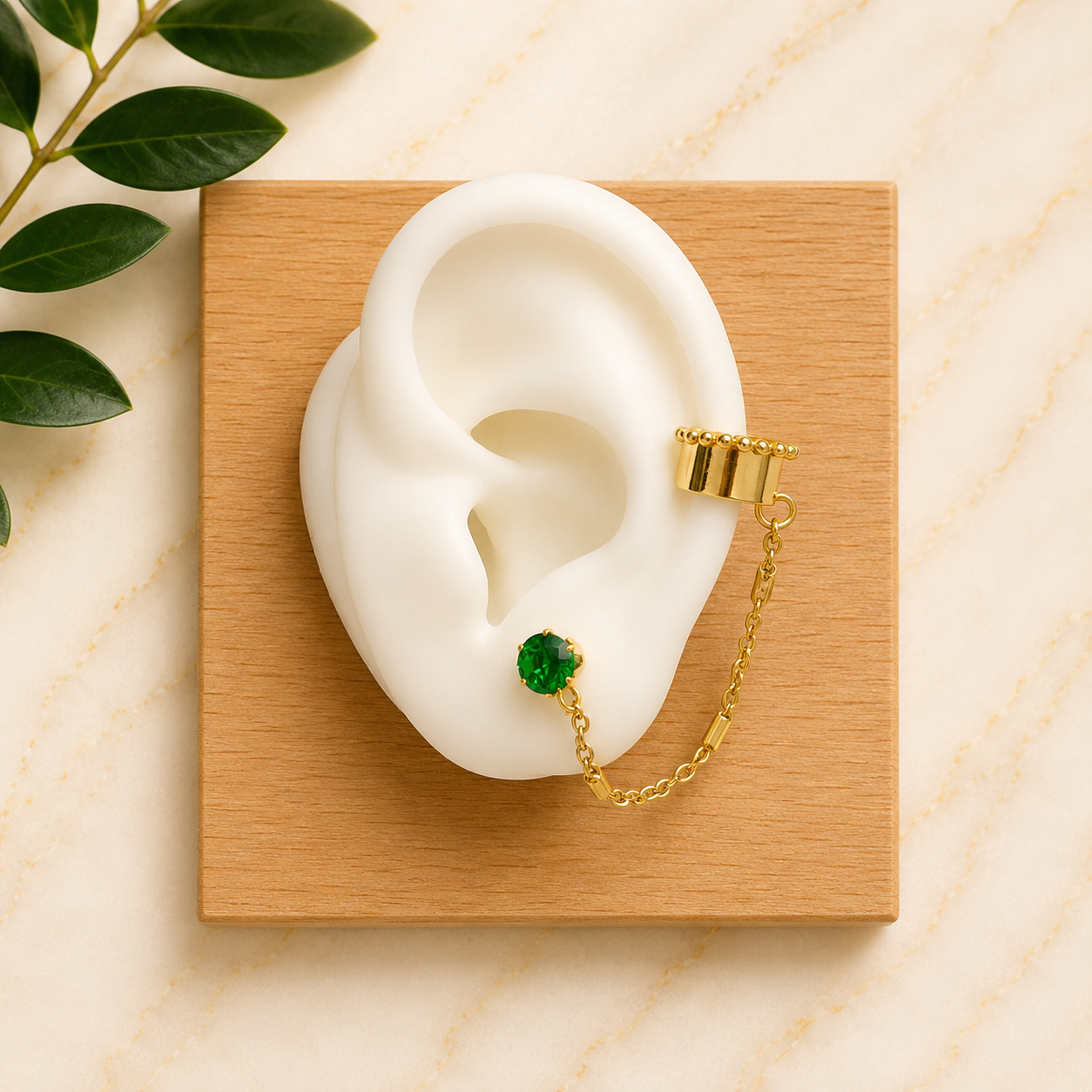 Alessia Stud Ear Cuff