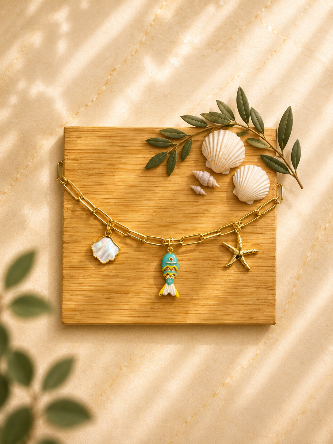 Blue Fish Necklace