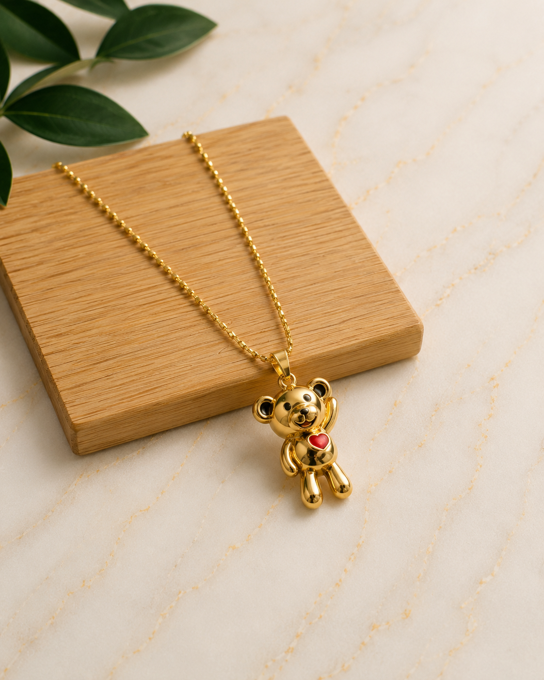 Heart Bear Necklace