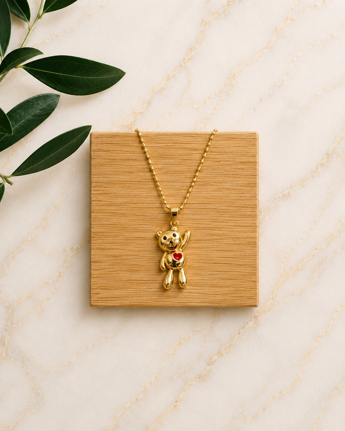Heart Bear Necklace