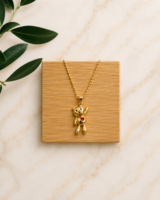 Heart Bear Necklace